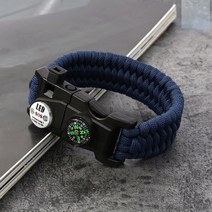 socean 서바이벌 생존 팔찌 캠핑 멀티툴 라이트밴드 다크B 안전 키트 생존 도구 물품 서바이컬 키트 응급 구조용품