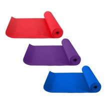 (라라몰) 요가 필라테스 헬스 에어로빅 및 야외 캠핑용 STAR 요가매트 미끄럼방지, 파랑