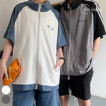 코디 걱정없이 완벽한 데일리 룩 하이넥 집업 남녀공용 트레이닝 세트 CSU1209