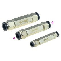 에어 실린더 공압 체크 밸브 6mm 8mm 10mm 14 OD 호스 편도 공기 가스 황동 압축기 파이프 피팅 어댑터, CV-Black_a-8mm, CV-Black+a-8mm