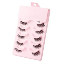 밍크 속눈썹 볼륨 인조 3D 내추럴 롱 메이크업 실 솜털 5 쌍, 08 5 pairs 1009_01 Eyelashes