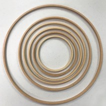 해비치 마크라메 우드링 나무링, 32cm