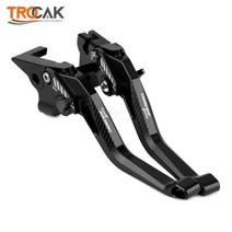 새로운 로고 트레이서 900 야마하 TRACER900 2021 2022 오토바이 CNC 알루미늄 조정 가능한 짧은 브레이크 클러치 레버, ALL BLACK