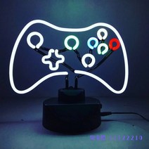 PC방꾸미기 만들기 홈 유튜버 게이밍 게임 PC 컴퓨터 방 인테리어 조명 무드등 네온사인, 티켓몰이의 게임 핸들