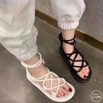 도오빠 여성 샌들 스트랩 키높이 글래디에이터 2CM 3CM 여자 신발