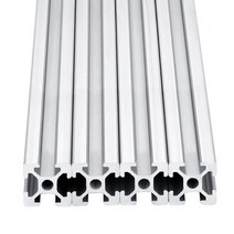알루미늄프로파일 샌드위치판넬 4pcs 300mm 1 600 t 슬롯 알루미늄 압출 유럽 표준 3d 프린터 부품 용 알루마이트 선형 레일 cnc diy 실버 블랙, 500mm, 2020 t-슬롯