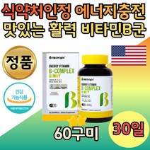 맛있는 에너지 B군 꾸미 비타민제 보조제 제리 60구미 활력 피로 회복 보조 젤리 꾸미 씹는 수용성 비타민 니아신 B3 비오틴 B1 B2 B6 복합제 멀티비타민B 애들 이 좋아하는 온 가족