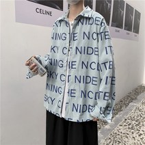 남자가을코트 긴소매 상의 눈길을 끄는 트렌드 이니셜 와이셔츠 건달카리스마 740286449