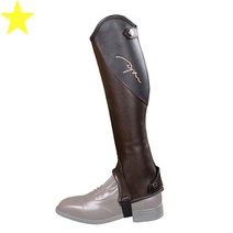 승마패션 통기성 챕스 가죽 내마모성 보호장비 팬츠, 브라운 8호-24CM 종아리둘레