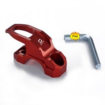 super cub 슈퍼커브 호환 바이크 오토바이 브레이크 마스터 실린더 브래킷 가방 수하물 클램프 홀더 헬멧 후크 슈퍼 Soco CPx Cumini CUx TC 50 완더러, [02] 레드