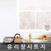 유리 창 시트지 샤워부스 필름 1m x 1m (T671)