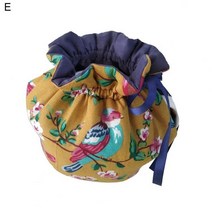 티코지 크리에이티브 플라워 패턴 찻주전자 커버 아름다운 눈길을 끄는 코튼 홀더 슬리브 가정용, E, 1개