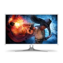 큐닉스 QX324GW REAL 240 HDR 화이트 강화유리 피씨방 게이밍