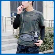힙색 스마트한 이어폰 연결 홀 여행용 보조가방 허리에 매는 허리가방 출장 운동 조깅가방 워터스트랩