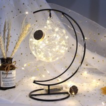 달모양무드등 스탠드형식 공중부양무드등 인테리어 독특한 방꾸미기 카페 거실, 문라이트 보틀 [배터리 타입]