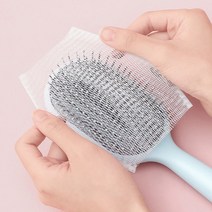 머리빗망 헤어브러쉬커버 (50장) 남자 세안 세수 샤워 헤어 밴드 머리띠 앞머리 미용실 10대 20대 여자 친구 생일 선물, 머리빗커버 50장, 본상품선택