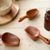 천연 옻칠 쌀되(스쿱) 나무스푼 쌀스푼 우드스푼 얼음, 천연옻칠쌀되(스쿱)