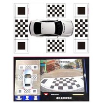 360도 어라운드뷰 파노라마 서라운드 DVR 버드아이 뷰 시스템 360 도 차량 카메라 3D 2D 디버깅 보정 천 시야, Type1 2D 3D cloth