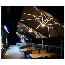 야외 카페 테라스 감성 대형 사각 파라솔 우산 각도기, 2.2제곱미터 바퀴달린130근수조(78kg)
