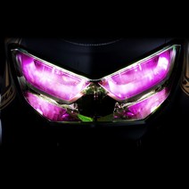 야마하 N-MAX 125 (엔 맥스) 헤드 라이트 카멜레온 필름 데칼 스티커, 2세대, 핑크