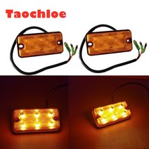 중장비 안전등 경고등 사고방지 앰버 LED 지게차 조명 12V- 80V 방향 지시등 사이드 라이트 테일 램프, 01 12V