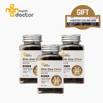 [마이펫닥터] 슬림원츄 강아지 영양제 다이어트 간식 곤약 관절 80g 3ea (+스켈링츄 1p 증정), 3개, 슬림원츄 80g