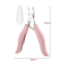내성 발톱 니퍼 네일 전문 아트 클리퍼 죽은 피부 전단 연마 샌딩 매니큐어 케어 도구, 분홍색