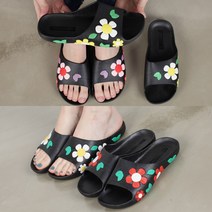 강북오빠 여성 G1801 꽃 사무실 슬리퍼
