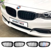 BMW 3GT 카본 그릴 2줄 신형 M 퍼포먼스 범퍼 올 블랙 3색 포인트 GT F34 3GT[00162], 4번 수전사카본 3색블랙