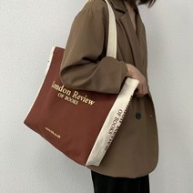 [해외] 여성용 캔버스 숄더 쇼퍼 백 코튼 천 에코 빅 쇼핑백 2023 여아 학생 핸드백 대형 토트 책 가방