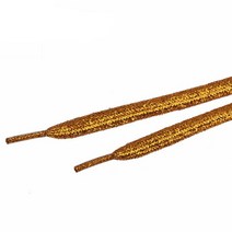 1 쌍 다채로운 운동화를위한 메탈릭 반짝이 남자 골드 끈 120cm 플랫 신발 끈 운동화 문자열