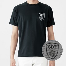 특수부대마크 블랙 군인 반팔티 SDT 길단 굿즈제작 기능성 티셔츠제작 커스텀티셔츠 유니폼 굿즈 유니폼제작 소량굿즈제작 커스텀