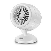 350W 전기 히터 팬 2 기어 조정 가능한 따뜻한 기계 겨울 휴대용 홈 오피스, EU, 01 WHITE