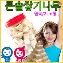 위dhns_큰솔교육 2cm 쌓기나무 100pcs 비취 어린이집 카프라 원목교구세트 큰정육면체 놀이방 펜토미노 블록 소마큐브 가베 쌓기 장난감 완구♥dhn, ♥happynesss