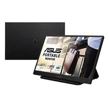 ASUS ZenScreen MB166C | 15.6인치 휴대용 USB 모니터 | Full HD 1920x1080 하이브리드 Type-C 자동 회전 경량 디자인 스마트 케이스 삼각대 베이스 | IPS 패널 16:9 무반사 -15083, 15.6인치(삼각대 베이스 포함), 배터리가 없는 상태에서, 마이크로 B USB