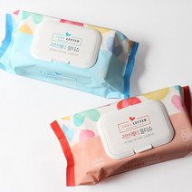 러브레터 물티슈 70매 80매 캡형 부드럽고 도톰한원단