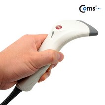 Coms AOZB480 바코드 스캐너 USB 핸드 마트 POS 기기 흰색, 1개