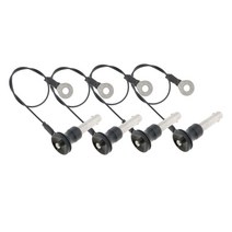 GHSHOP 볼 잠금 장치 퀵릴리스 핀 푸시 버튼4mm 8mm 20mm, 8mm-20mm, 블랙, 스테인레스 스틸