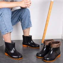 남성 여성 겨울 따듯한 작업용 발편한 기모 부츠 짧은 방한장화 반장화