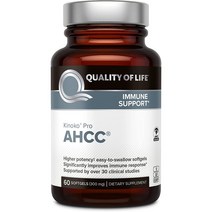 퀄리티오브라이프 QUALITY OF LIFE 키노코 플래티넘 AHCC KINOKO PLATINUM 표고버섯 담자균추출물 담자균균사체 750mg 60캡슐