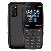 2G폰 공기계 폴더폰 새제품, 4GB 카드 추가, 검은색