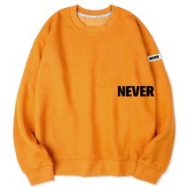 벤힛 NEVER 세미 오버핏 특양면 빅사이즈 맨투맨