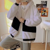 오버클래쓰 남자 후드집업 루즈핏 빅사이즈 후리스 기본 아우터