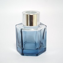 기본 육각 딥블루 그라데이션 디퓨저용기 디퓨져병 50ml, 골드