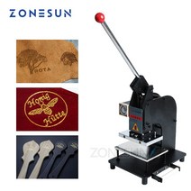 자동 각인기 ZONESUN-수동 가죽 로고 열 프레스 기계 종이 핫 포일 스탬핑 엠보싱, [01] 160A, [02] 220V