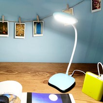 이엘퍼니처 360도 회전 USB LED 스탠드 조명 모음 터치식 독서등 책상조명, 7051_블루