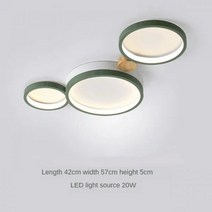 모던 거실 LED 펜던트 조명 침실 천장 실내 원형 조명, Green 3 heads, CHINA, 3 colors