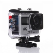 4K Dual Screen 스포츠 DV 와이파이 170D 원격조종 아웃도어 방수 스포츠 Pro 카메라 HD 액션캠 DV 헬멧 다이빙 카메라er, 01 Silver Gray