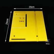 원형톱가이드 레일 세트 테이블 톱 인서트 플레이트 with woodworking bench with miter gauge guide 알루미늄 프로파일 울타리 슬라이딩 브래킷 톱, 알루미늄 판 b