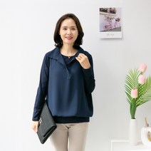엄마옷마미소 무지조끼카라셔츠 쉬폰블라우스 단색 엄마외출복 50대 60대 중년여성의류 빅사이즈 정장룩 블라우스티셔츠